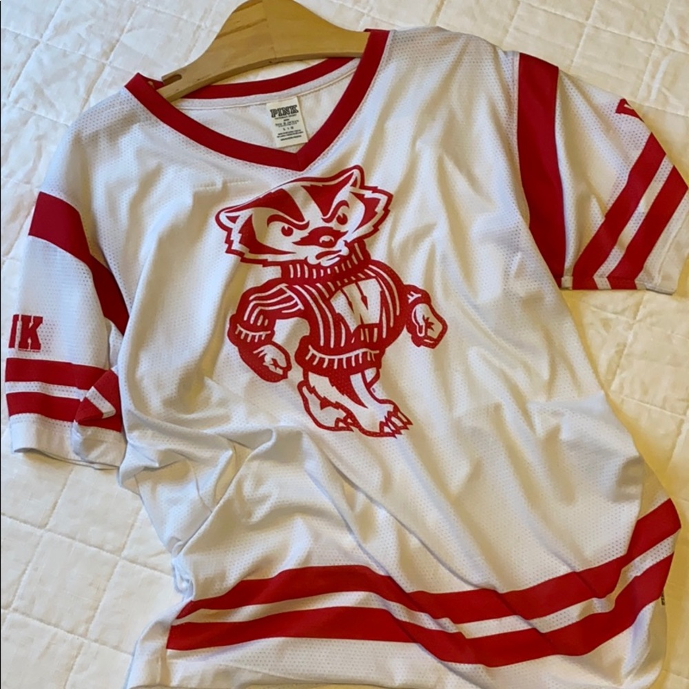 PINK WI Badgers Jersey